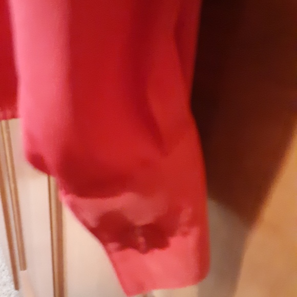 Notations Red Dressy Blouse - Picture 4 of 5